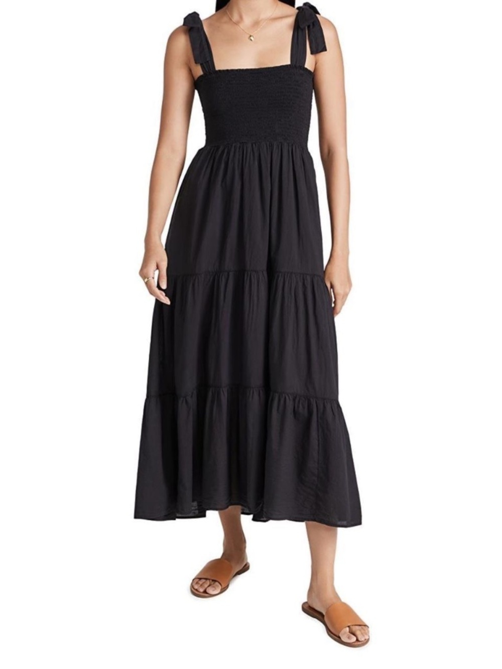 XIRENA Lorraine Smocked Maxi Dress Size S